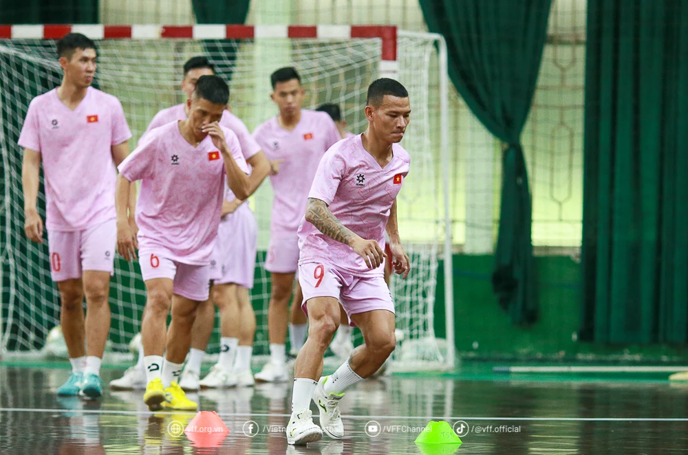 Đội tuyển futsal Việt Nam tập trung chuẩn bị cho Giải vô địch futsal Đông Nam Á 2024. (Nguồn: VFF)